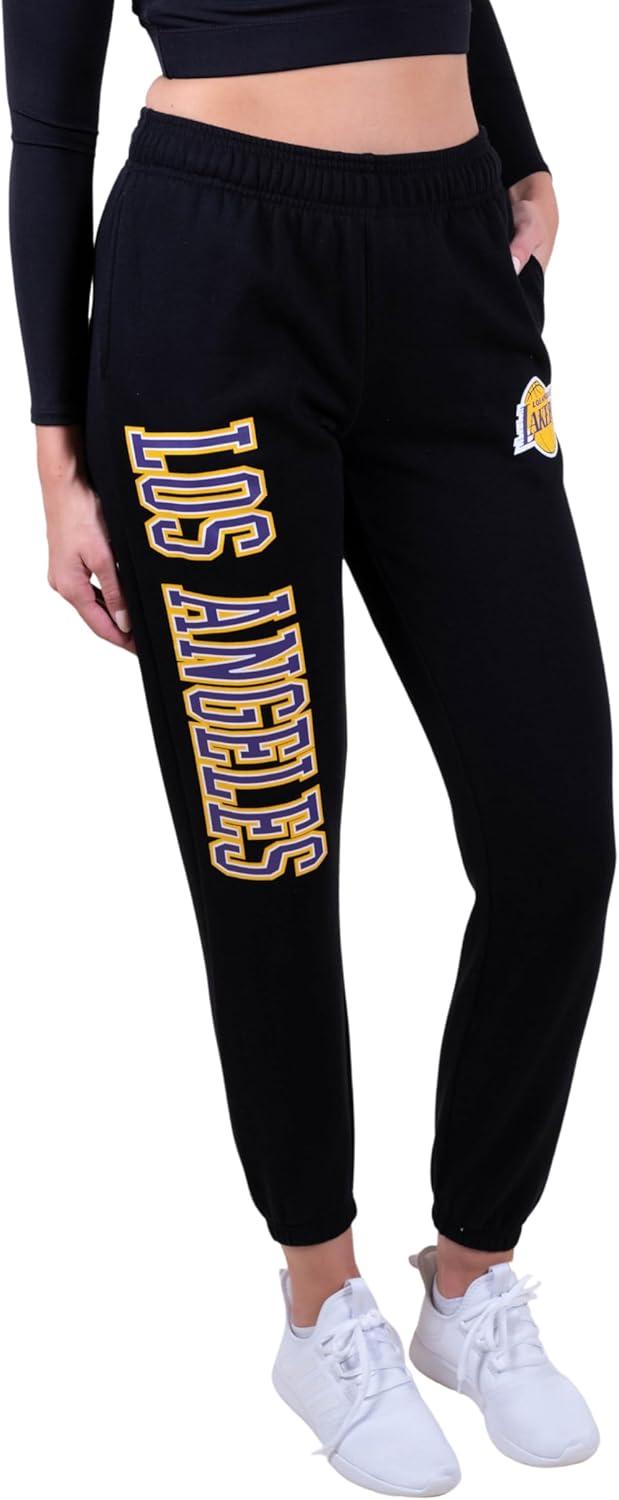 imageUltra Game NBA Womens Womens Super Soft Active Fleece Sweatpants JoggersBlack