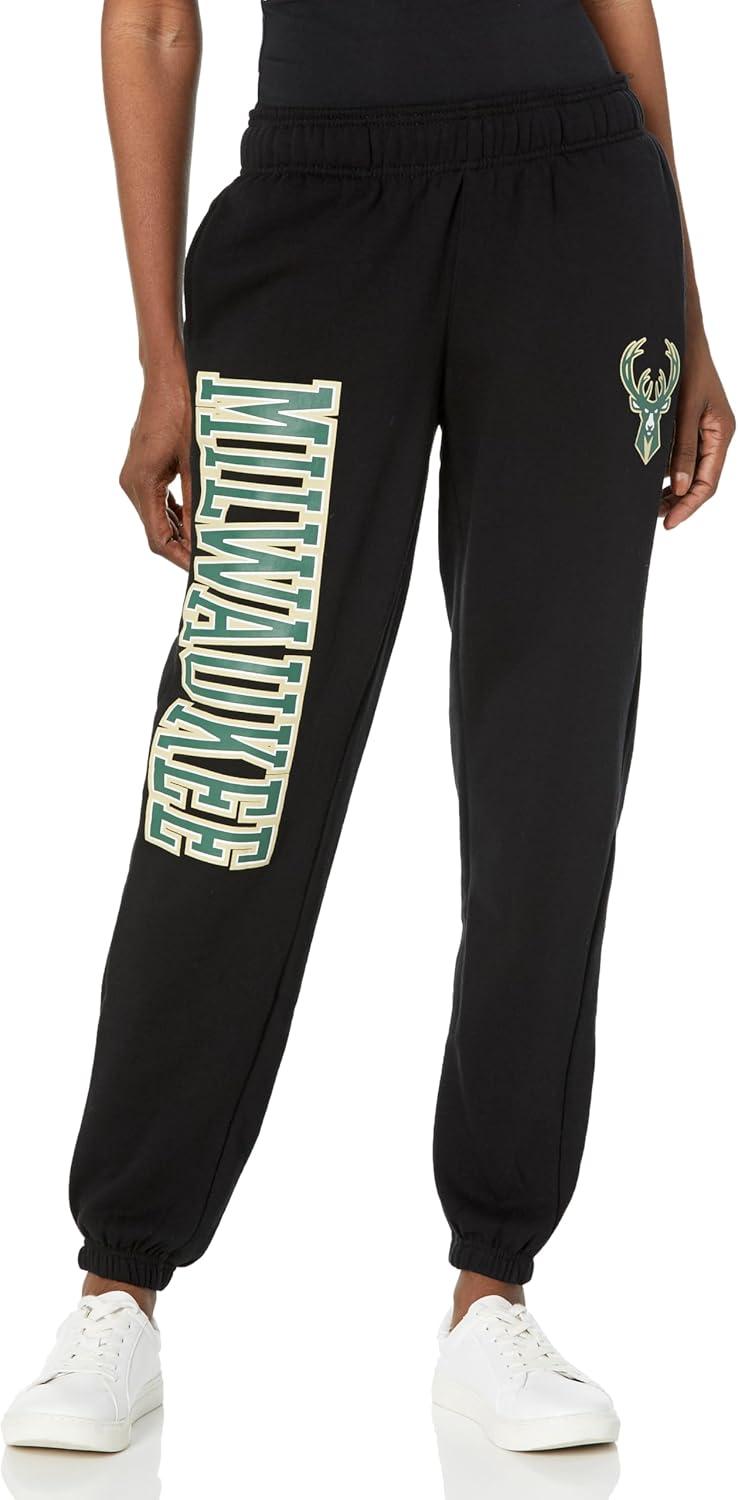 imageUltra Game NBA Womens Womens Super Soft Active Fleece Sweatpants JoggersBlack