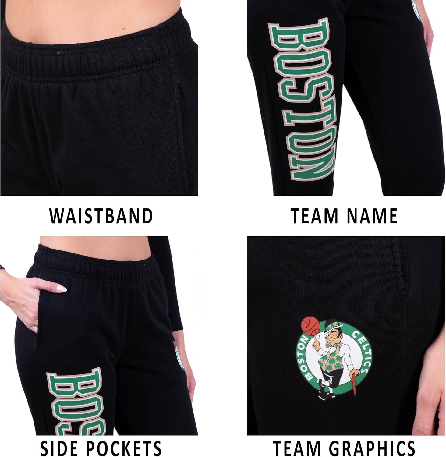 imageUltra Game NBA Womens Womens Super Soft Active Fleece Sweatpants JoggersBlack