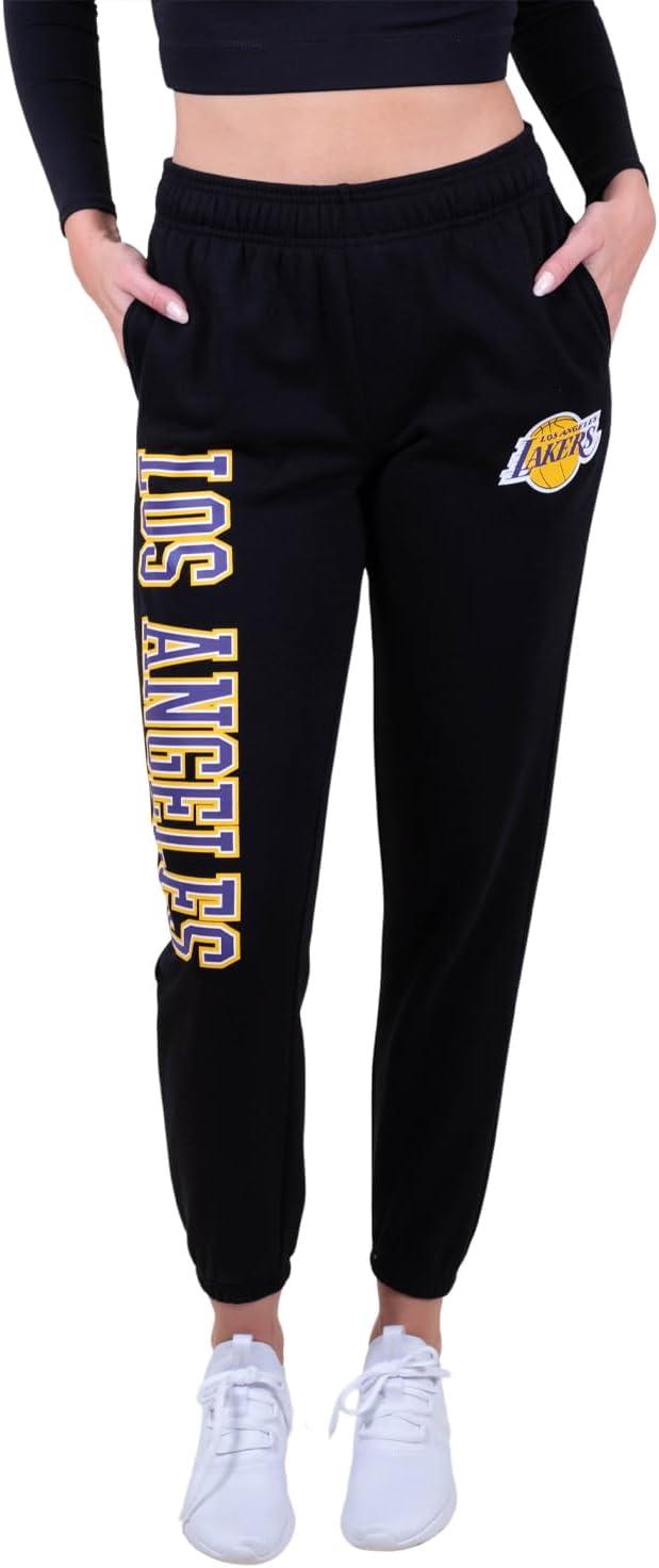 imageUltra Game NBA Womens Womens Super Soft Active Fleece Sweatpants JoggersBlack