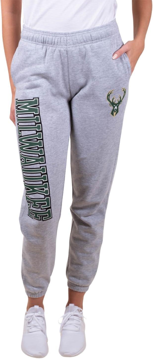 imageUltra Game NBA Womens Womens Super Soft Active Fleece Sweatpants JoggersHeather Gray