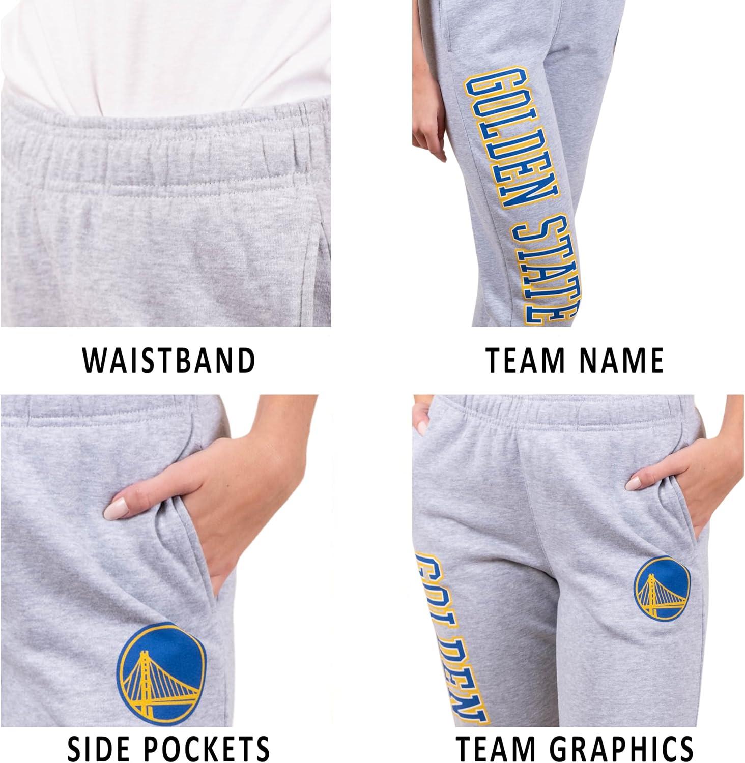 imageUltra Game NBA Womens Womens Super Soft Active Fleece Sweatpants JoggersHeather Gray
