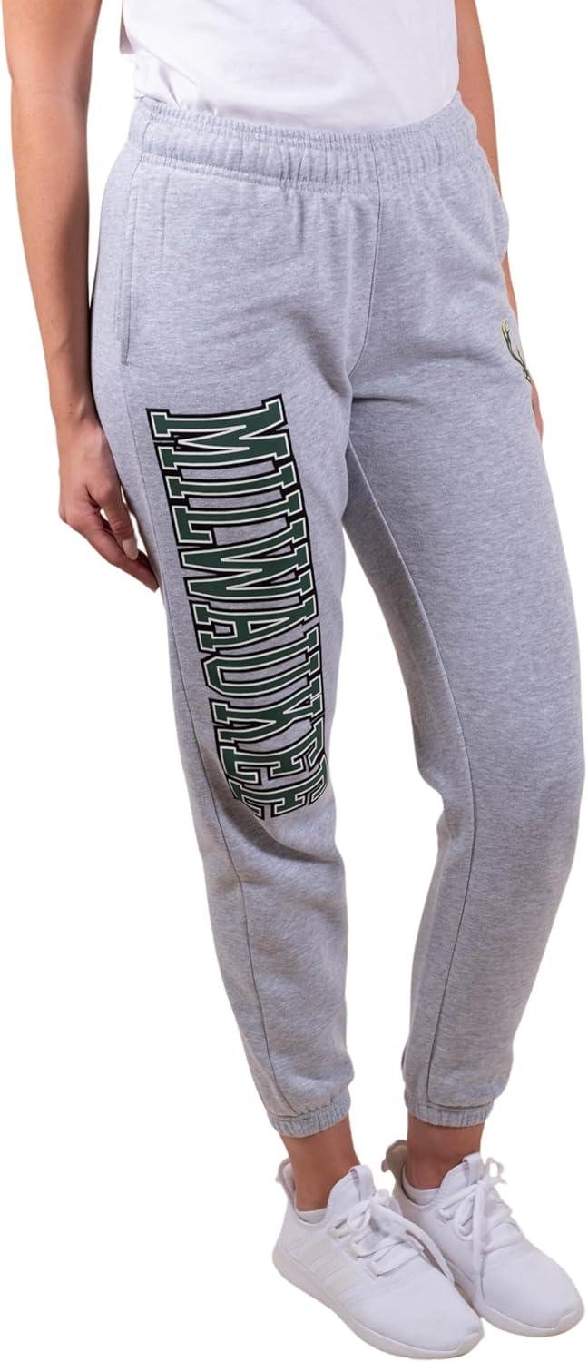 imageUltra Game NBA Womens Womens Super Soft Active Fleece Sweatpants JoggersHeather Gray