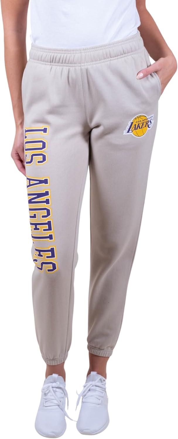 imageUltra Game NBA Womens Womens Super Soft Active Fleece Sweatpants JoggersSand
