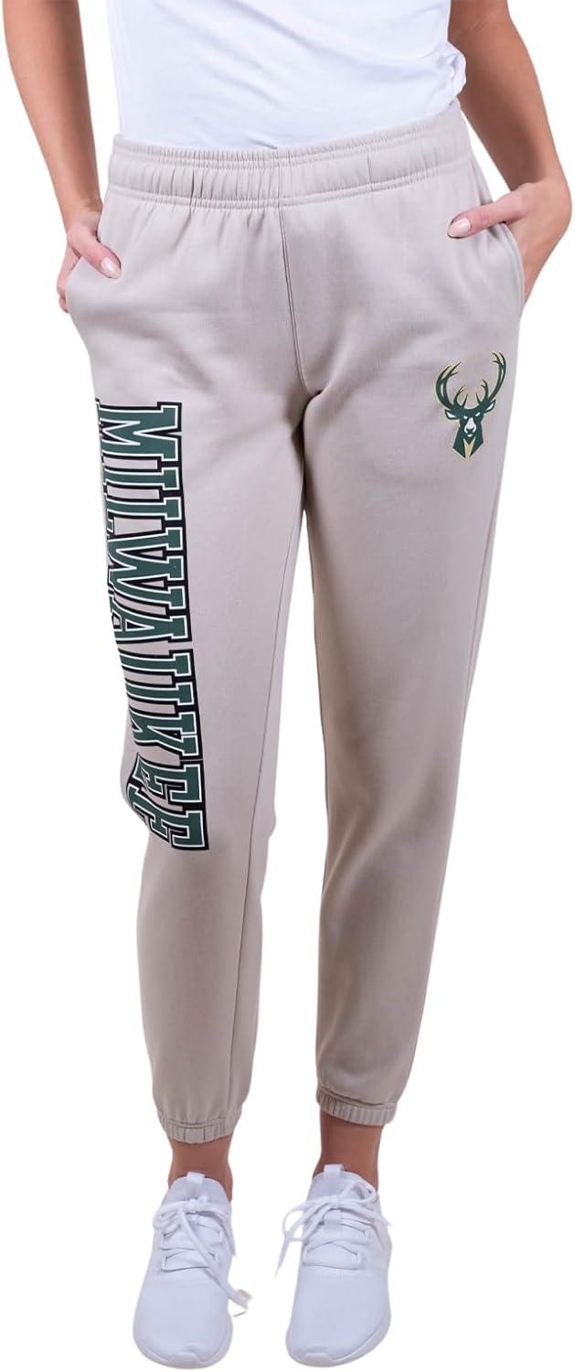 imageUltra Game NBA Womens Womens Super Soft Active Fleece Sweatpants JoggersSand