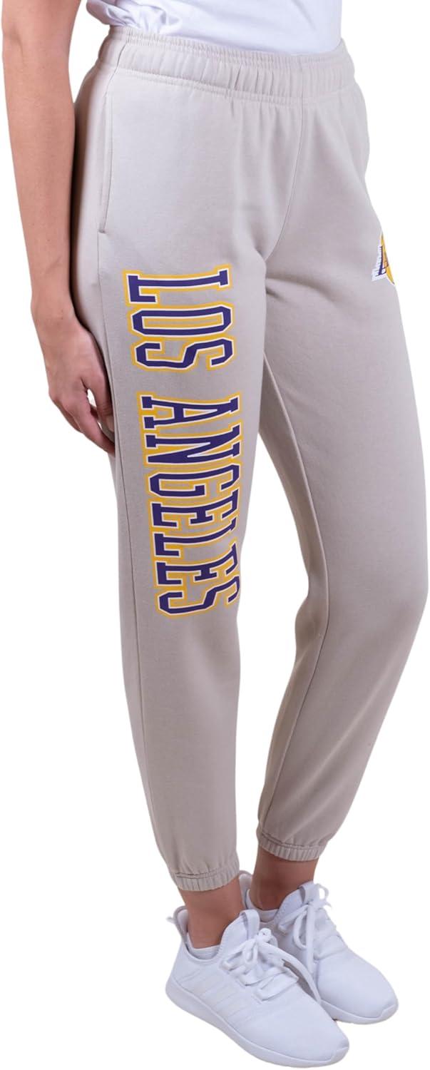 imageUltra Game NBA Womens Womens Super Soft Active Fleece Sweatpants JoggersSand