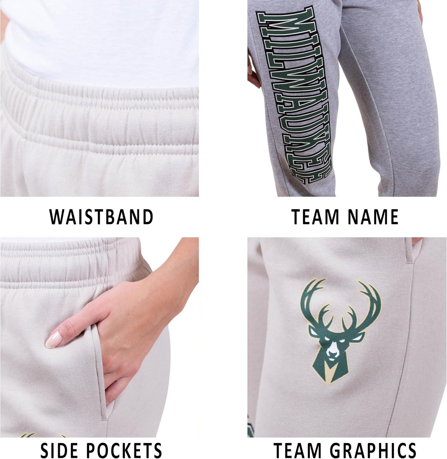 imageUltra Game NBA Womens Womens Super Soft Active Fleece Sweatpants JoggersSand