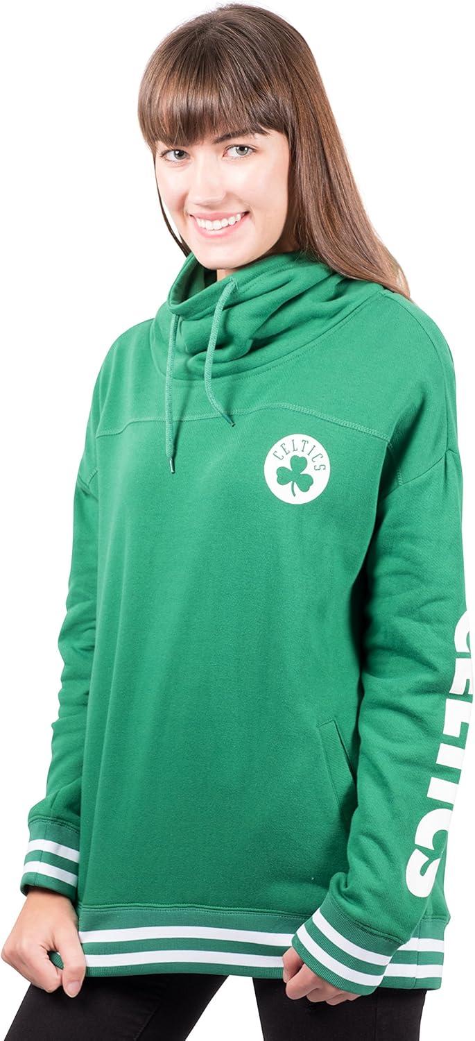 imageUltra Game Womens NBA Official Fleece Hoodie Pullover Sweatshirt Funnel NeckTeam Color