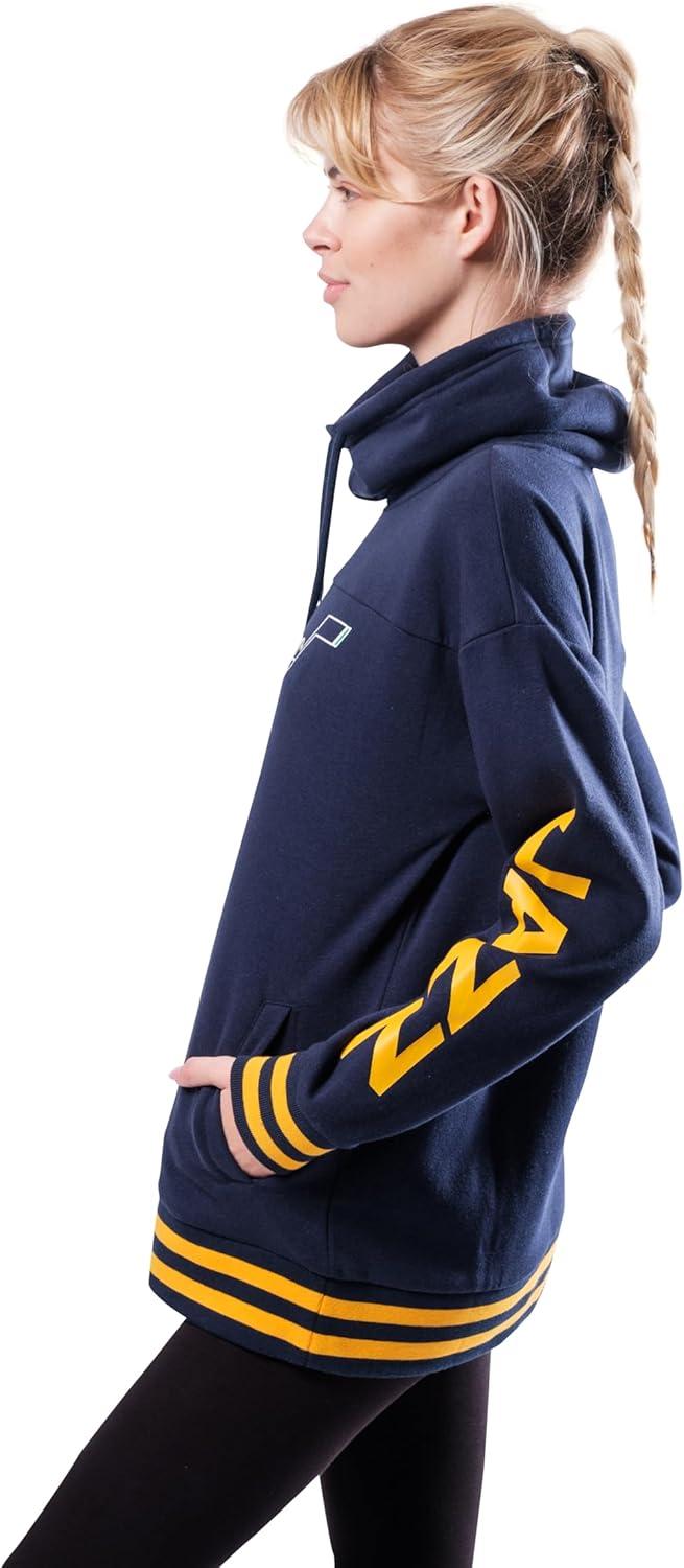 imageUltra Game Womens NBA Official Fleece Hoodie Pullover Sweatshirt Funnel NeckTeam Color