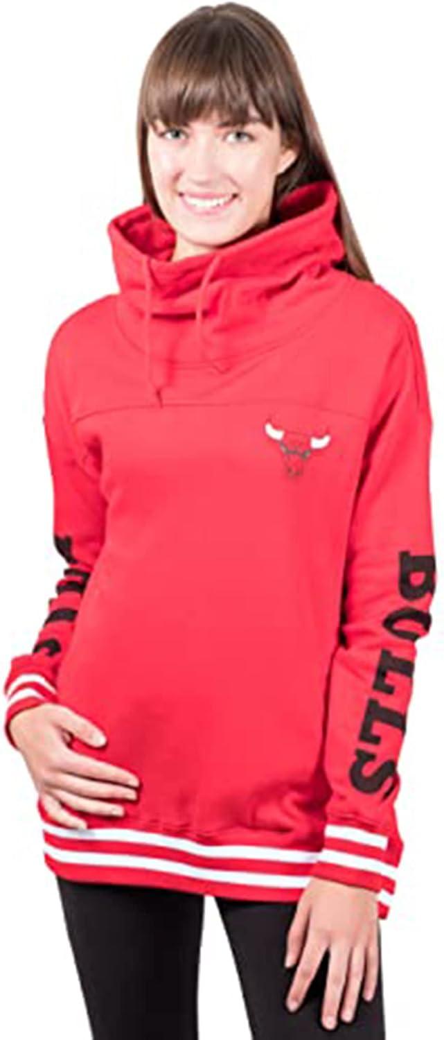 imageUltra Game Womens NBA Official Fleece Hoodie Pullover Sweatshirt Funnel NeckTeam Color