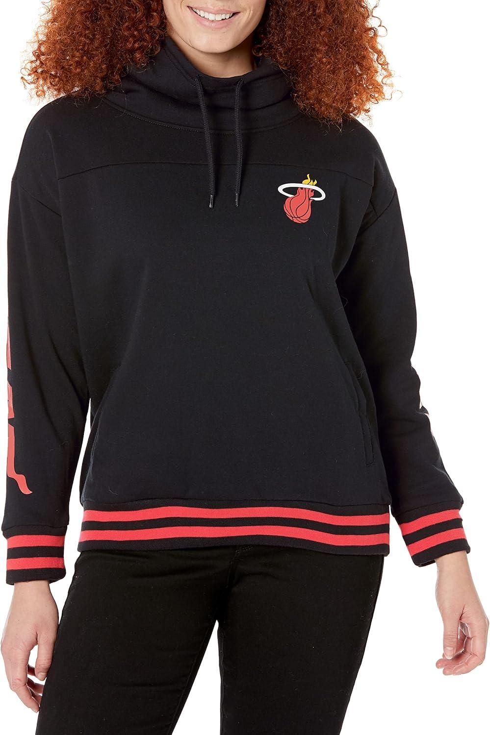 imageUltra Game Womens NBA Official Fleece Hoodie Pullover Sweatshirt Funnel NeckTeam Color