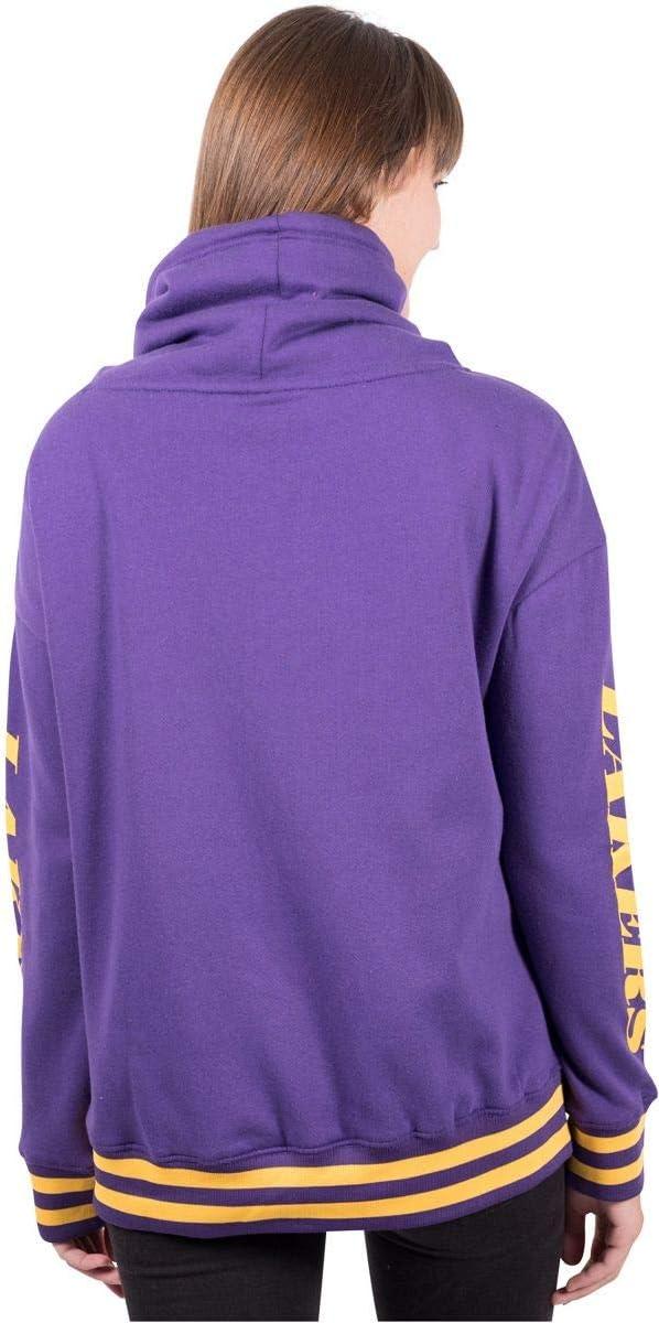 imageUltra Game Womens NBA Official Fleece Hoodie Pullover Sweatshirt Funnel NeckTeam Color