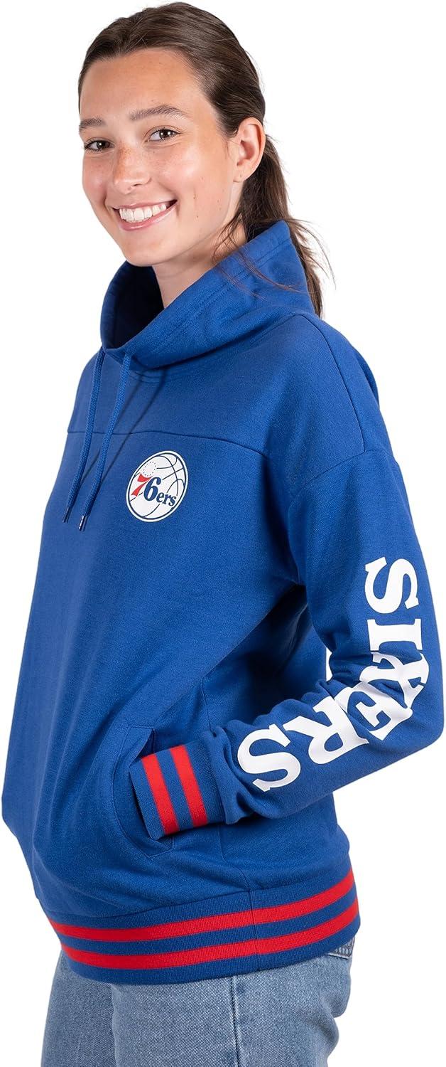 imageUltra Game Womens NBA Official Fleece Hoodie Pullover Sweatshirt Funnel NeckTeam Color