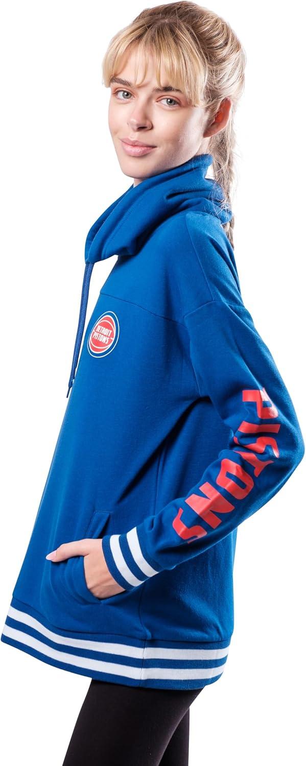 imageUltra Game Womens NBA Official Fleece Hoodie Pullover Sweatshirt Funnel NeckTeam Color