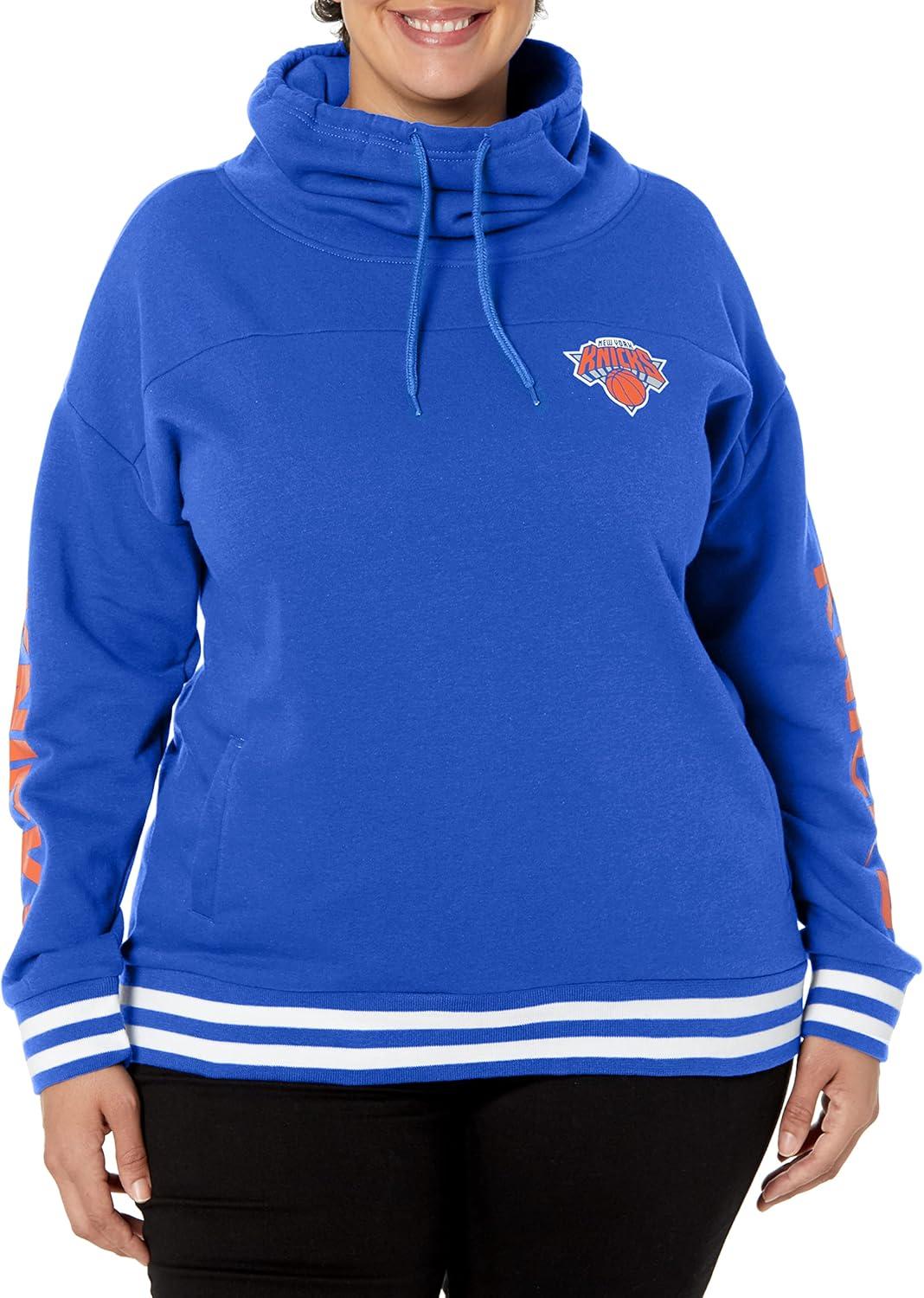 imageUltra Game Womens NBA Official Fleece Hoodie Pullover Sweatshirt Funnel NeckTeam Color