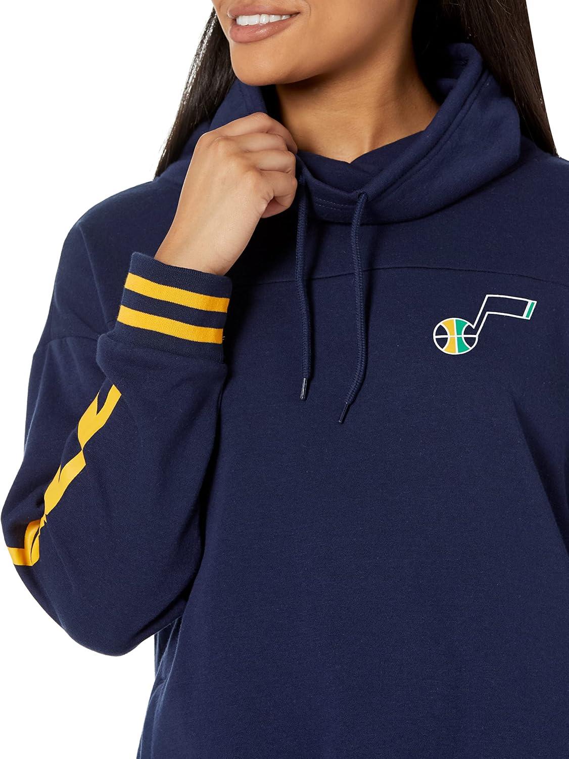 imageUltra Game Womens NBA Official Fleece Hoodie Pullover Sweatshirt Funnel NeckTeam Color