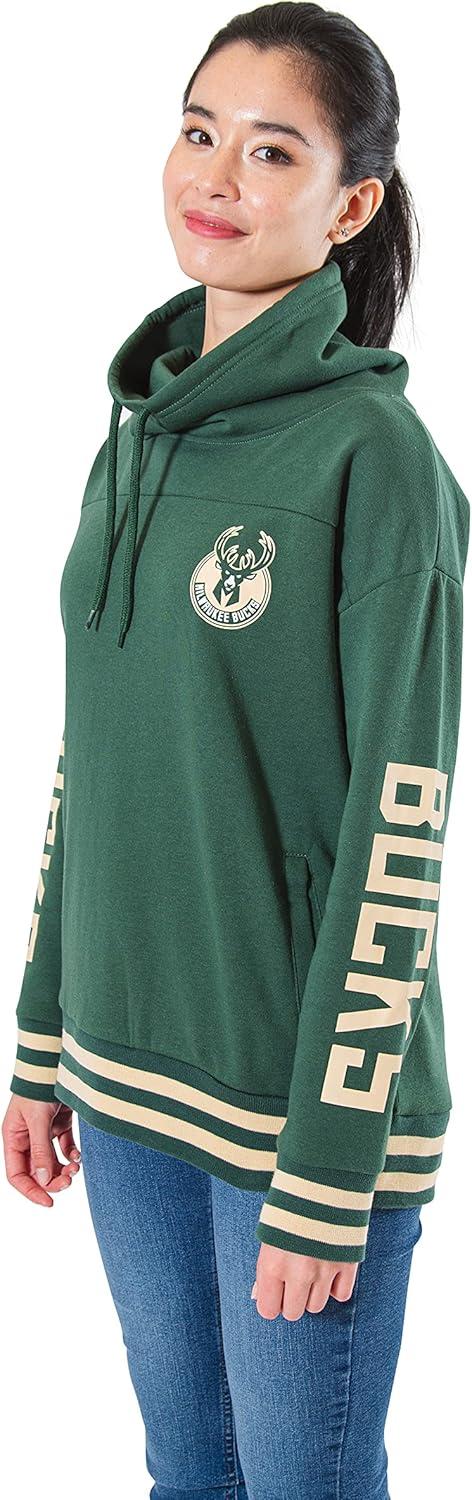 imageUltra Game Womens NBA Official Fleece Hoodie Pullover Sweatshirt Funnel NeckTeam Color