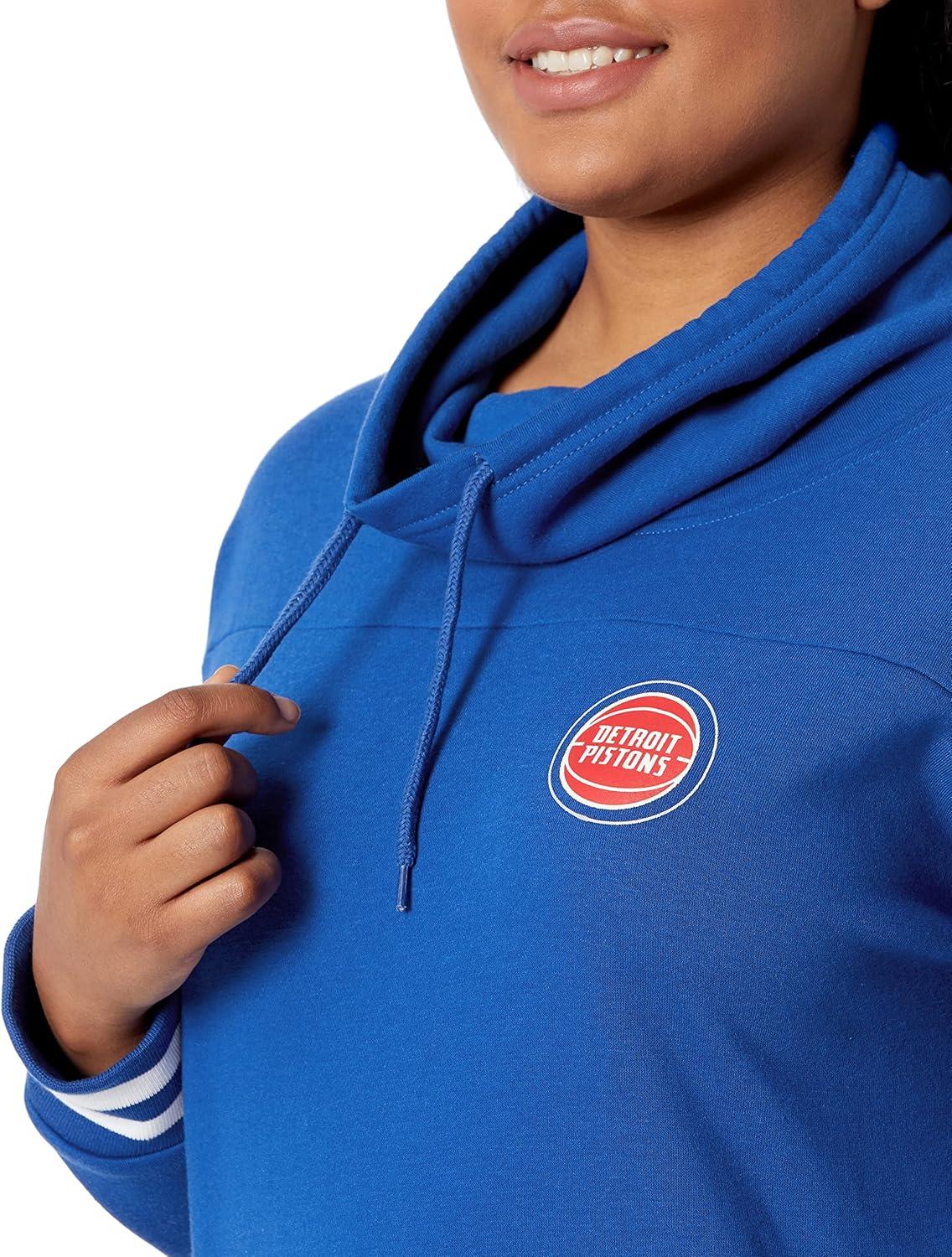 imageUltra Game Womens NBA Official Fleece Hoodie Pullover Sweatshirt Funnel NeckTeam Color