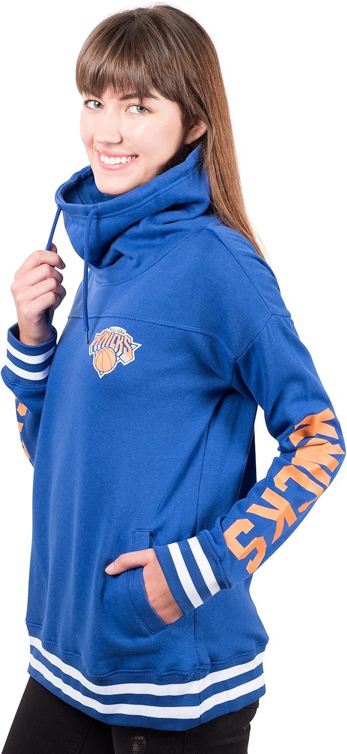 imageUltra Game Womens NBA Official Fleece Hoodie Pullover Sweatshirt Funnel NeckTeam Color