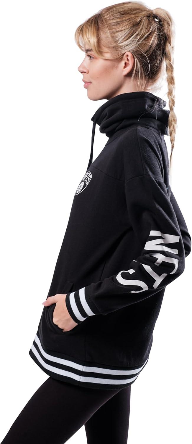 imageUltra Game Womens NBA Official Fleece Hoodie Pullover Sweatshirt Funnel NeckTeam Color