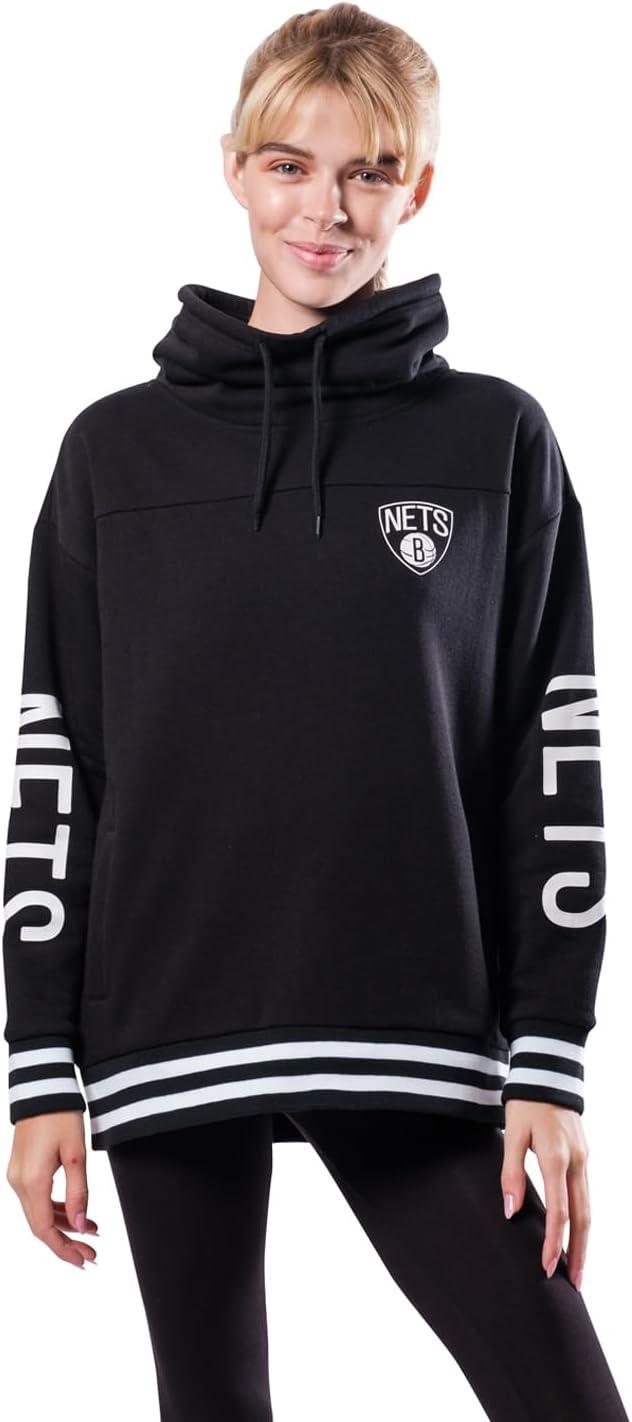 imageUltra Game Womens NBA Official Fleece Hoodie Pullover Sweatshirt Funnel NeckTeam Color