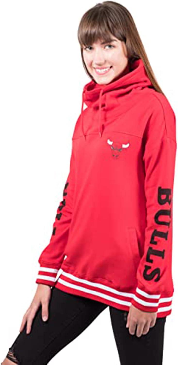 imageUltra Game Womens NBA Official Fleece Hoodie Pullover Sweatshirt Funnel NeckTeam Color