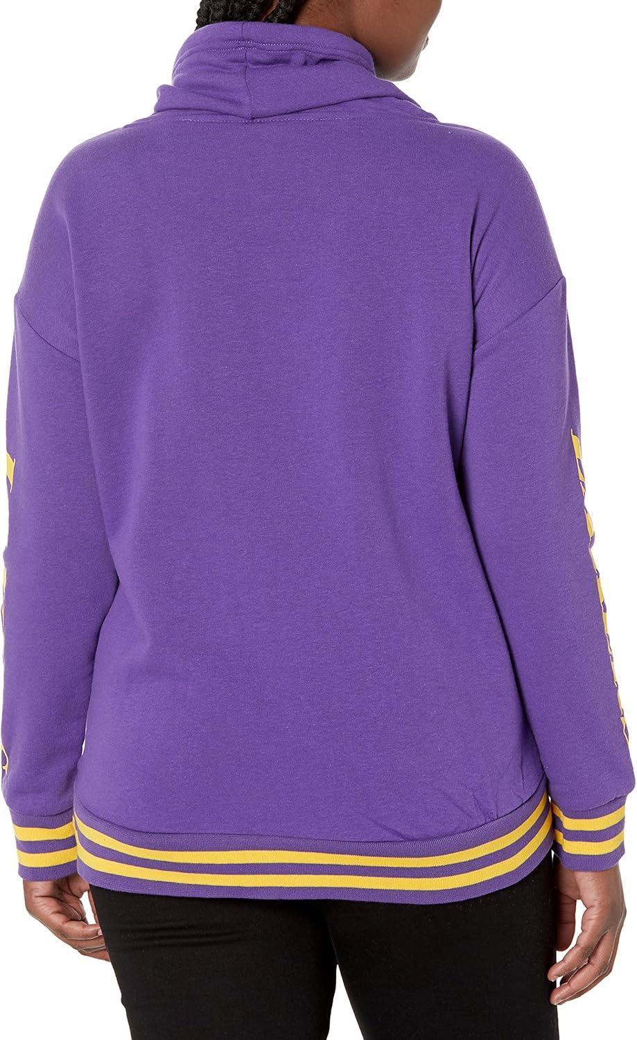 imageUltra Game Womens NBA Official Fleece Hoodie Pullover Sweatshirt Funnel NeckTeam Color
