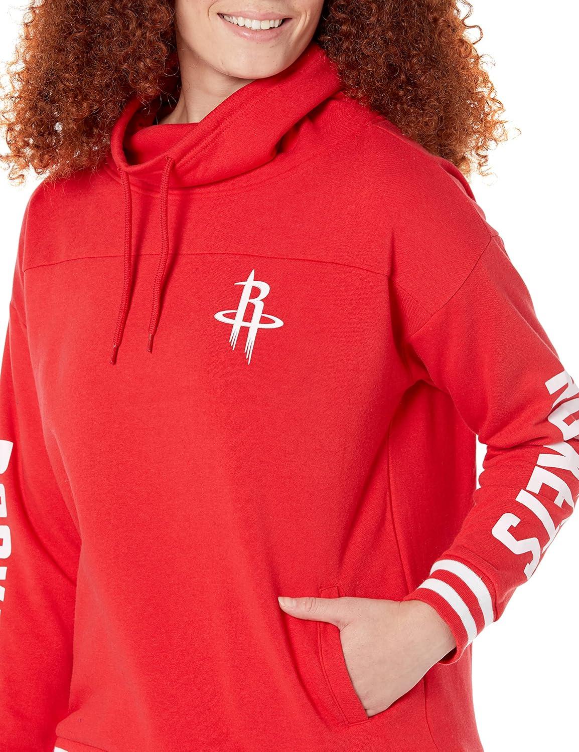 imageUltra Game Womens NBA Official Fleece Hoodie Pullover Sweatshirt Funnel NeckTeam Color