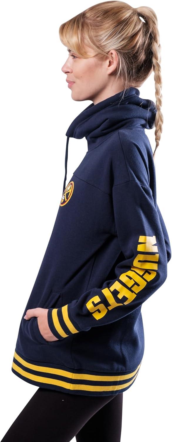 imageUltra Game Womens NBA Official Fleece Hoodie Pullover Sweatshirt Funnel NeckTeam Color