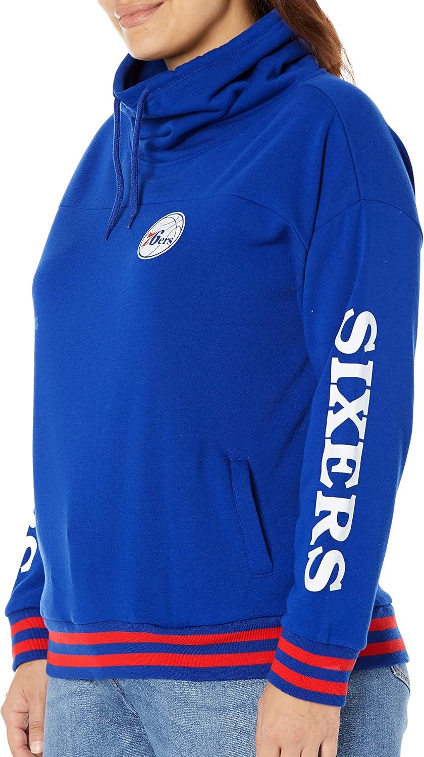 imageUltra Game Womens NBA Official Fleece Hoodie Pullover Sweatshirt Funnel NeckTeam Color