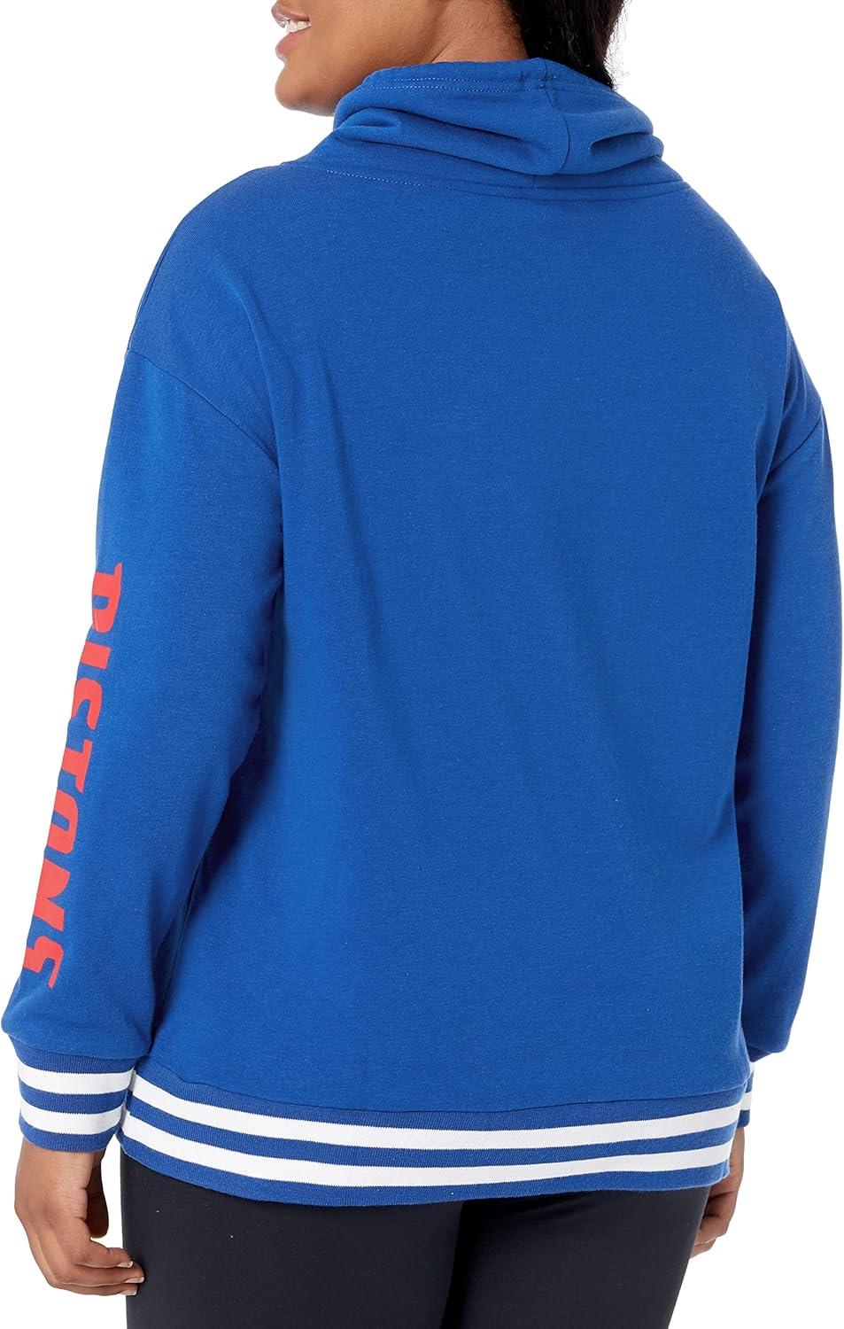 imageUltra Game Womens NBA Official Fleece Hoodie Pullover Sweatshirt Funnel NeckTeam Color