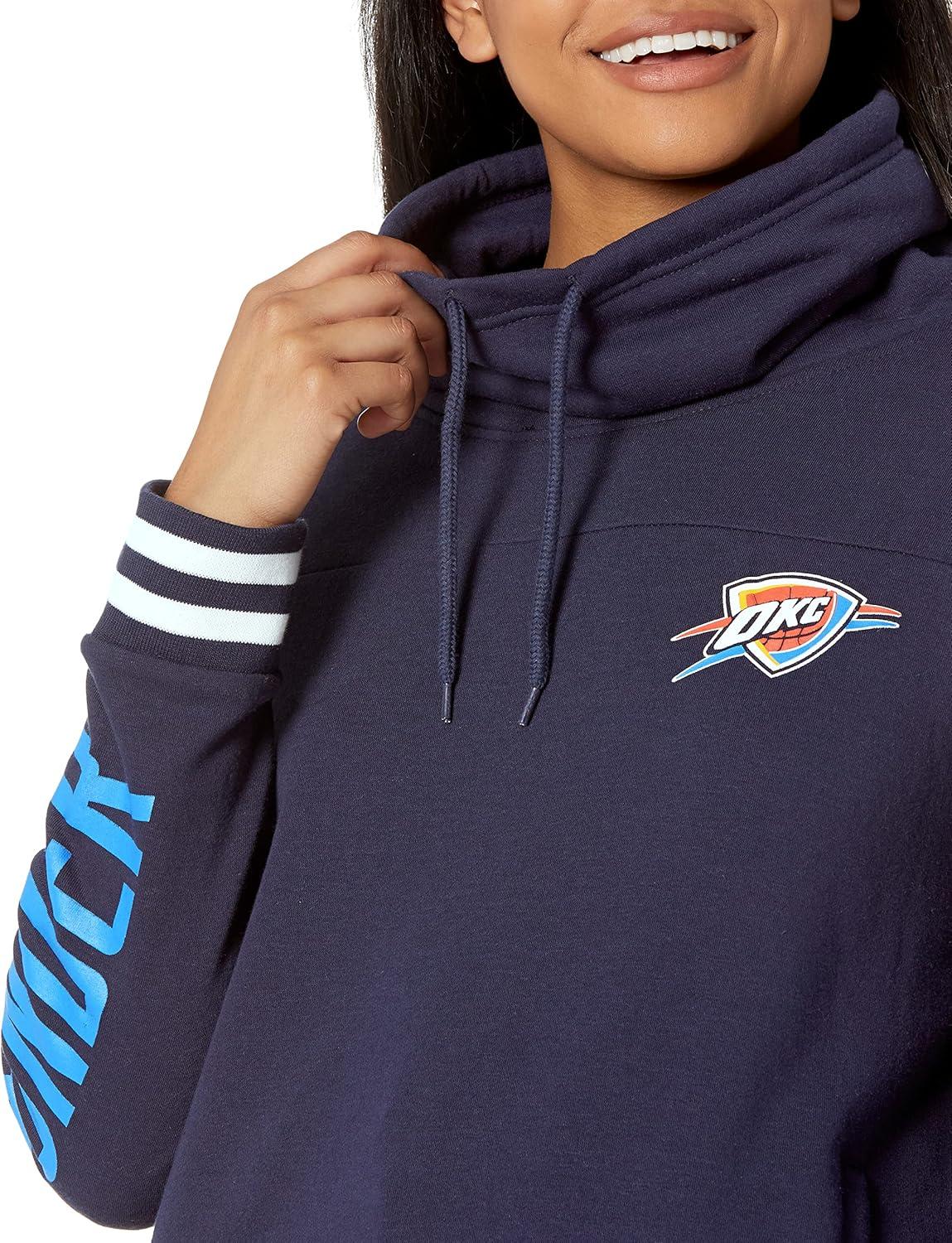 imageUltra Game Womens NBA Official Fleece Hoodie Pullover Sweatshirt Funnel NeckTeam Color