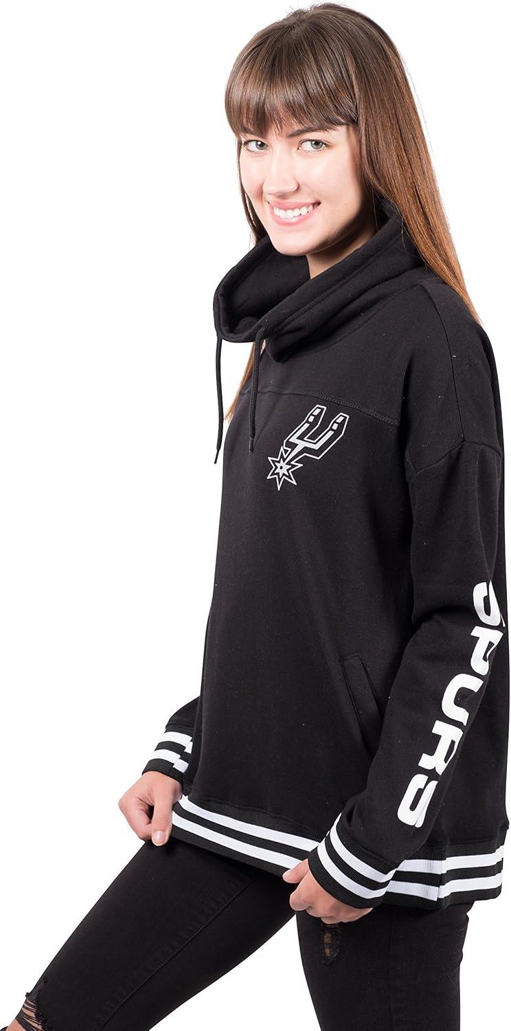 imageUltra Game Womens NBA Official Fleece Hoodie Pullover Sweatshirt Funnel NeckTeam Color