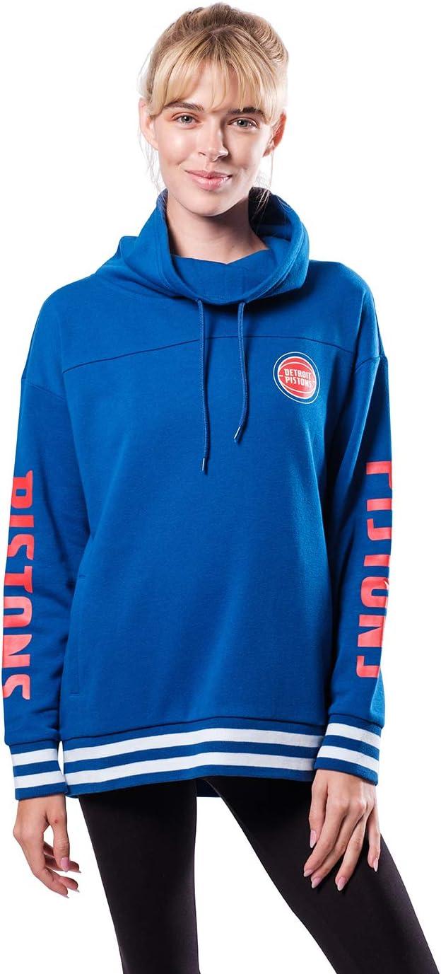 imageUltra Game Womens NBA Official Fleece Hoodie Pullover Sweatshirt Funnel NeckTeam Color