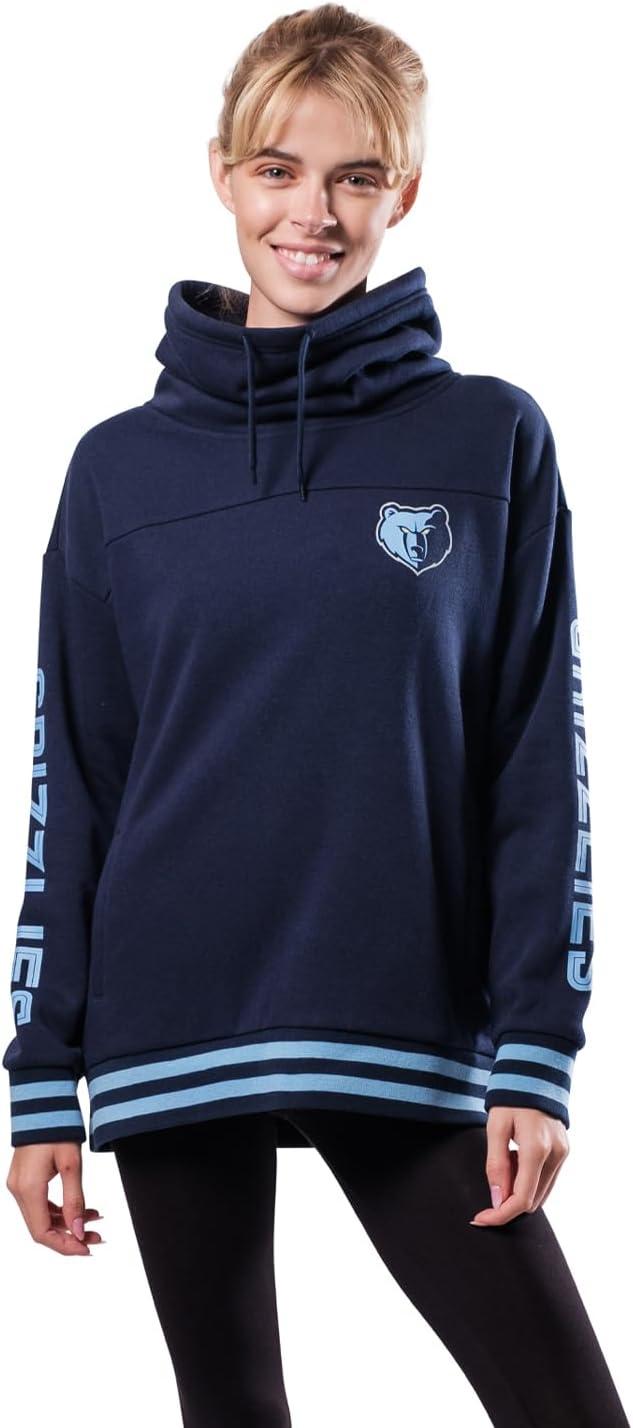 imageUltra Game Womens NBA Official Fleece Hoodie Pullover Sweatshirt Funnel NeckTeam Color