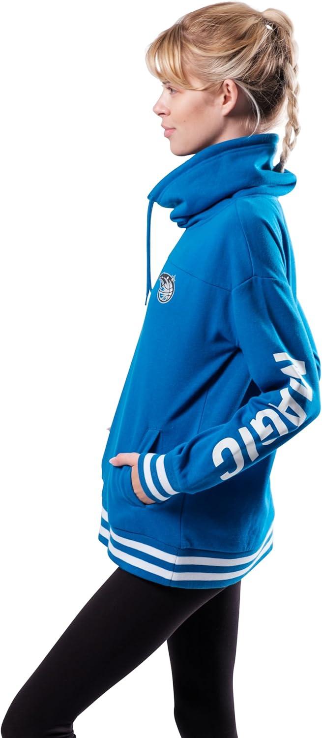 imageUltra Game Womens NBA Official Fleece Hoodie Pullover Sweatshirt Funnel NeckTeam Color