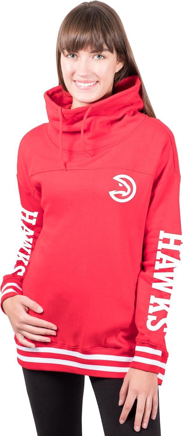 imageUltra Game Womens NBA Official Fleece Hoodie Pullover Sweatshirt Funnel NeckTeam Color