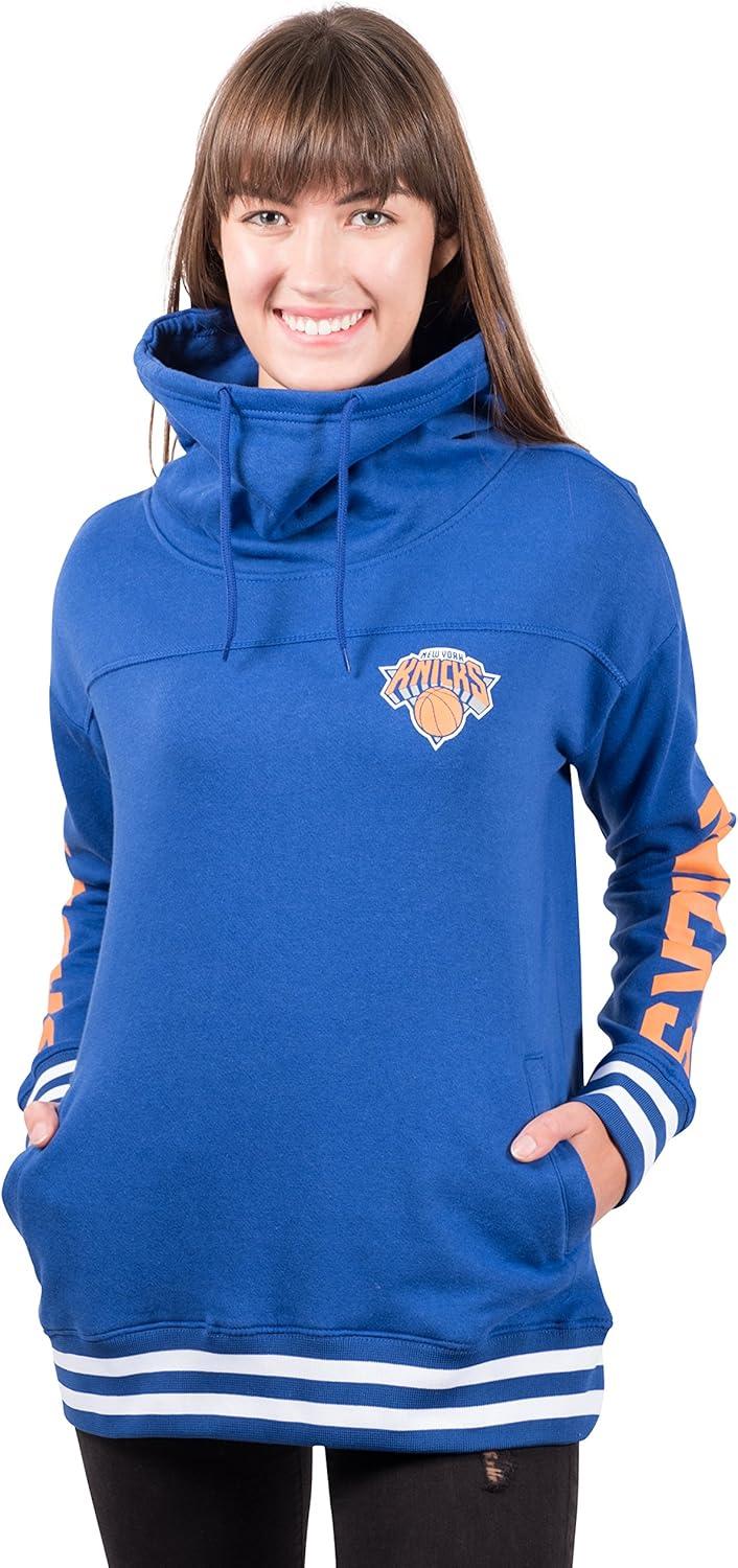 imageUltra Game Womens NBA Official Fleece Hoodie Pullover Sweatshirt Funnel NeckTeam Color
