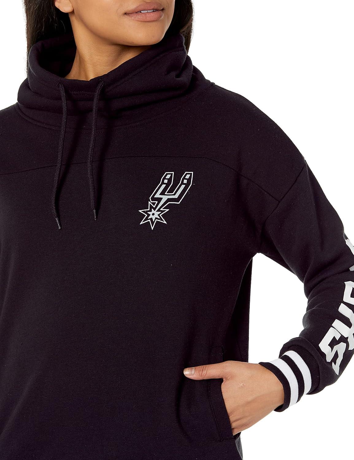 imageUltra Game Womens NBA Official Fleece Hoodie Pullover Sweatshirt Funnel NeckTeam Color
