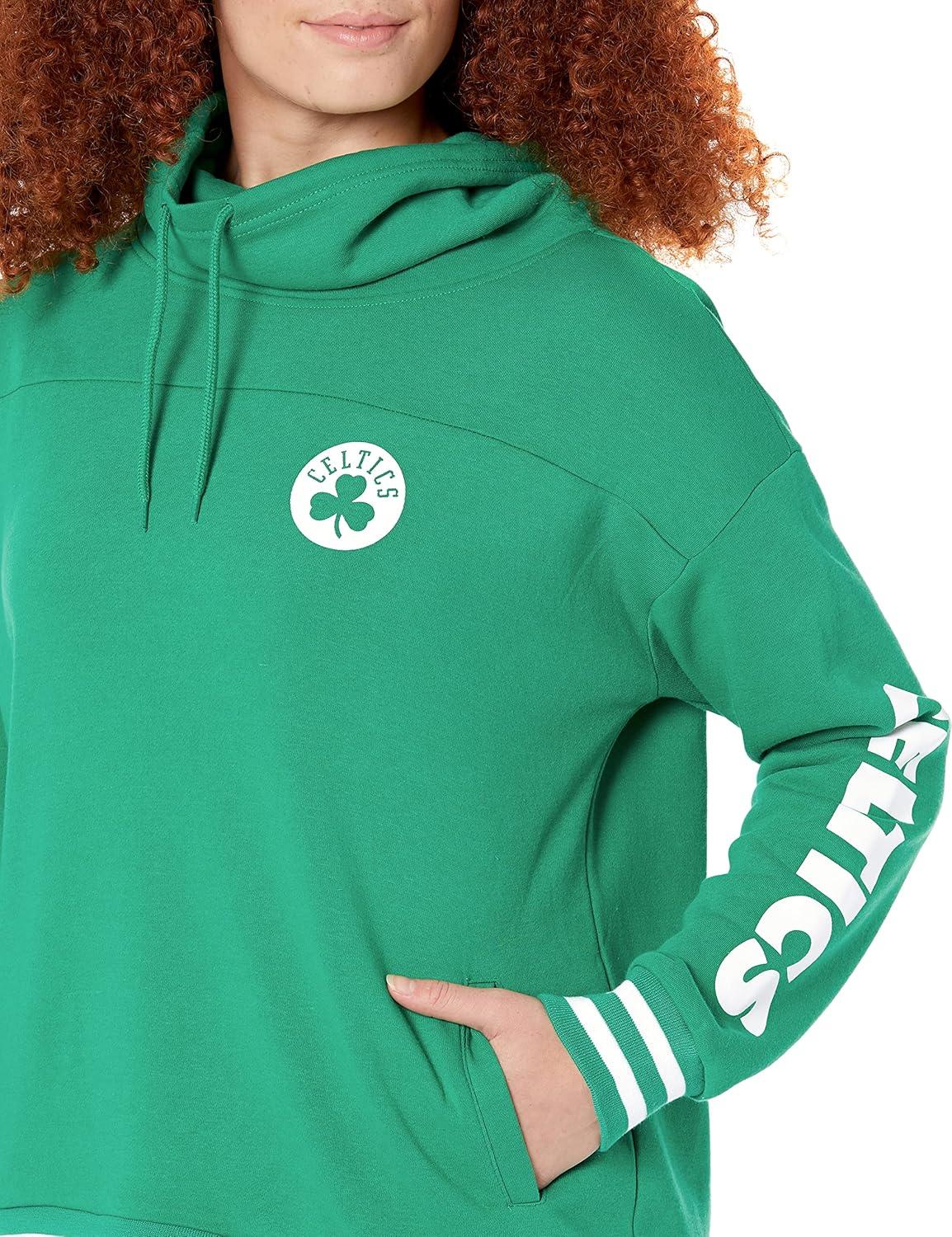imageUltra Game Womens NBA Official Fleece Hoodie Pullover Sweatshirt Funnel NeckTeam Color