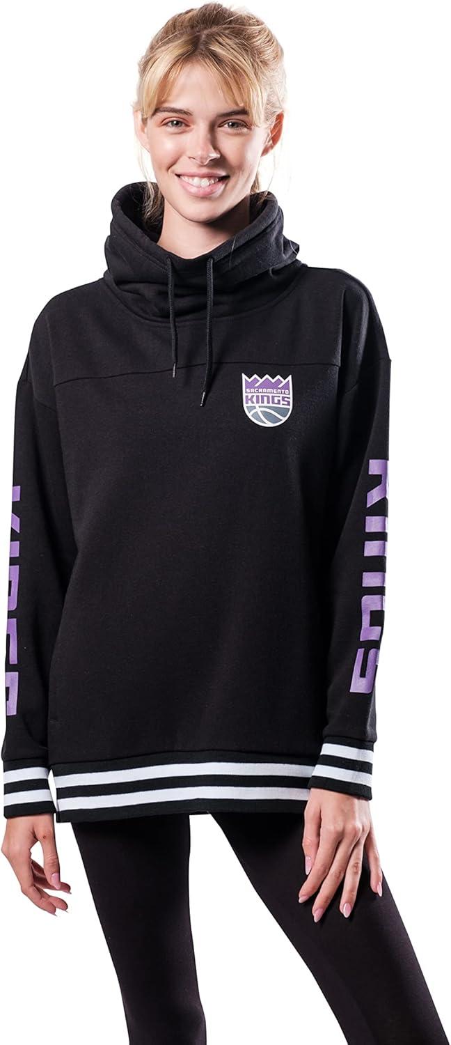 imageUltra Game Womens NBA Official Fleece Hoodie Pullover Sweatshirt Funnel NeckTeam Color