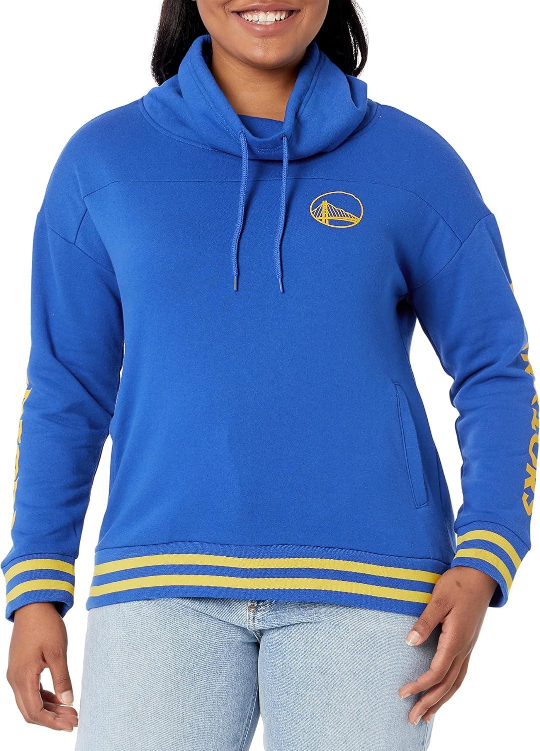 imageUltra Game Womens NBA Official Fleece Hoodie Pullover Sweatshirt Funnel NeckTeam Color