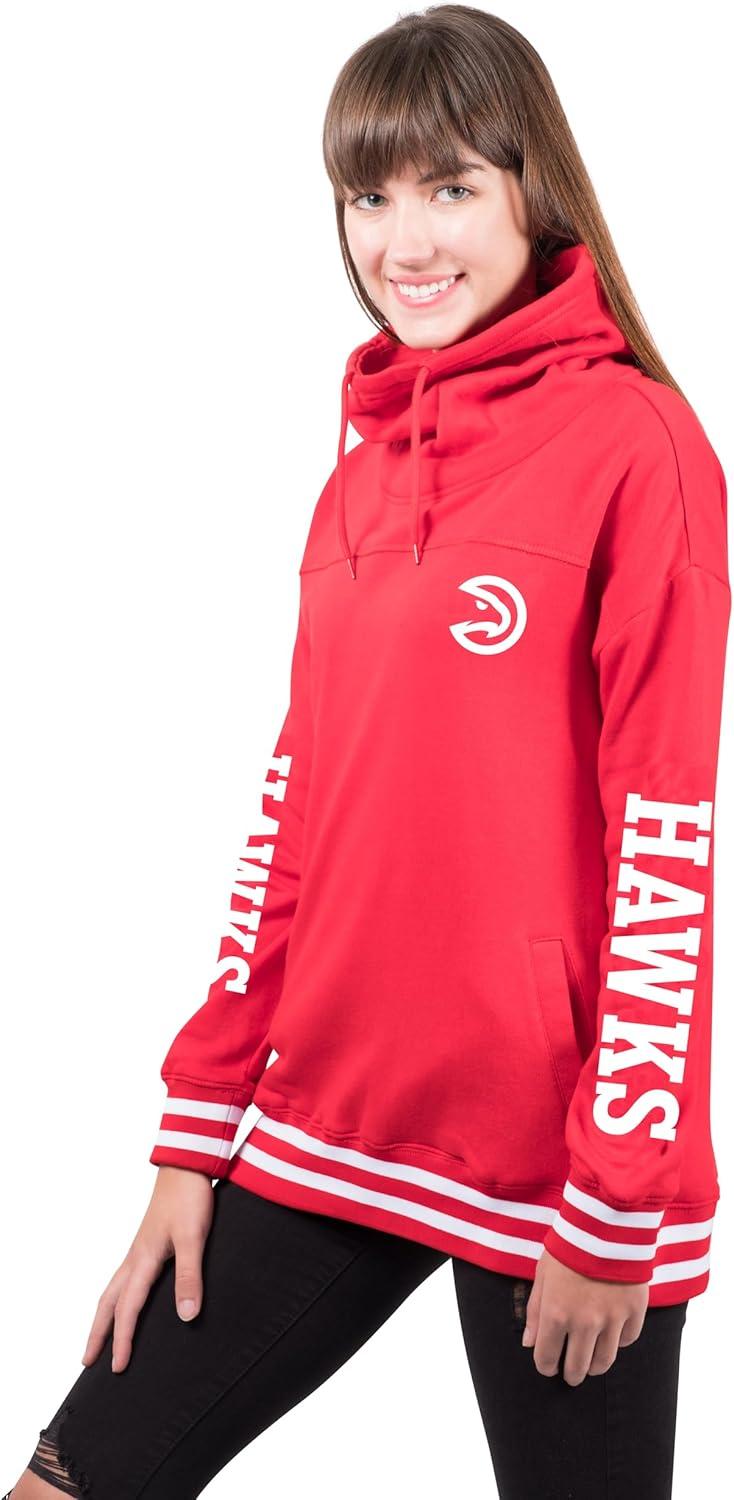 imageUltra Game Womens NBA Official Fleece Hoodie Pullover Sweatshirt Funnel NeckTeam Color