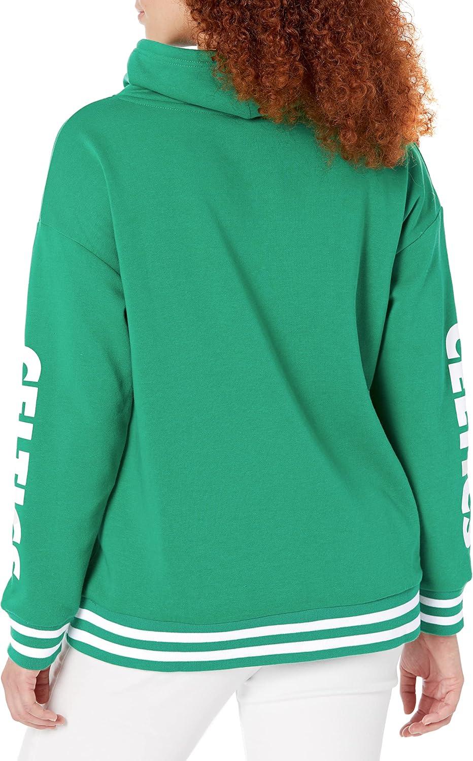 imageUltra Game Womens NBA Official Fleece Hoodie Pullover Sweatshirt Funnel NeckTeam Color
