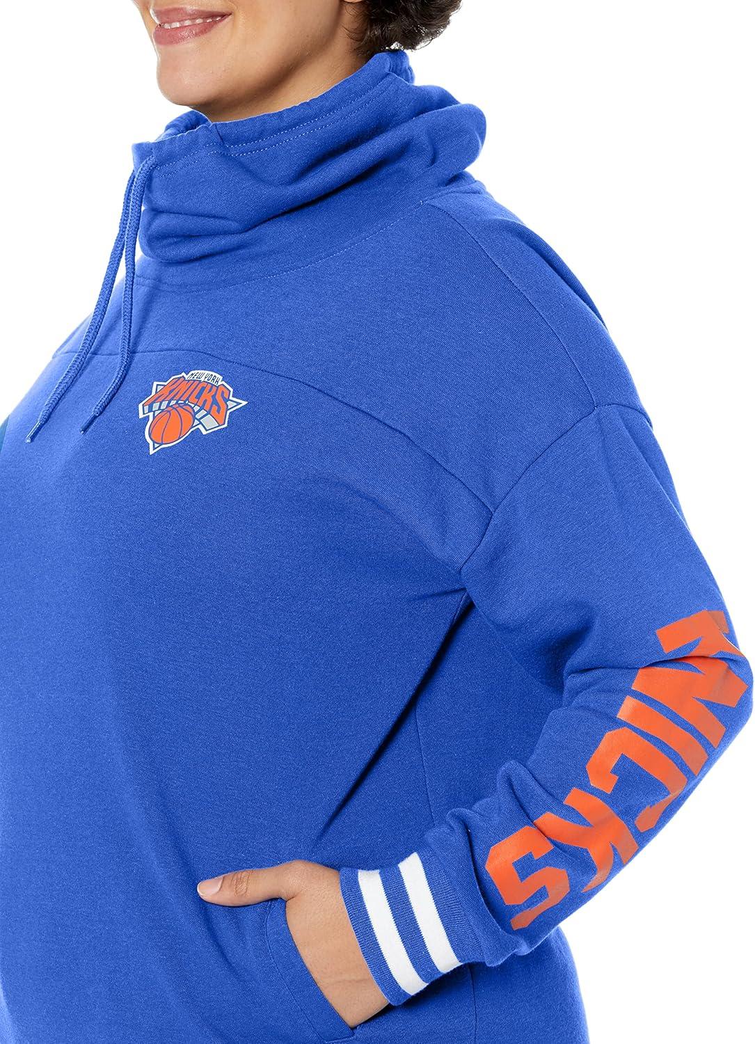 imageUltra Game Womens NBA Official Fleece Hoodie Pullover Sweatshirt Funnel NeckTeam Color
