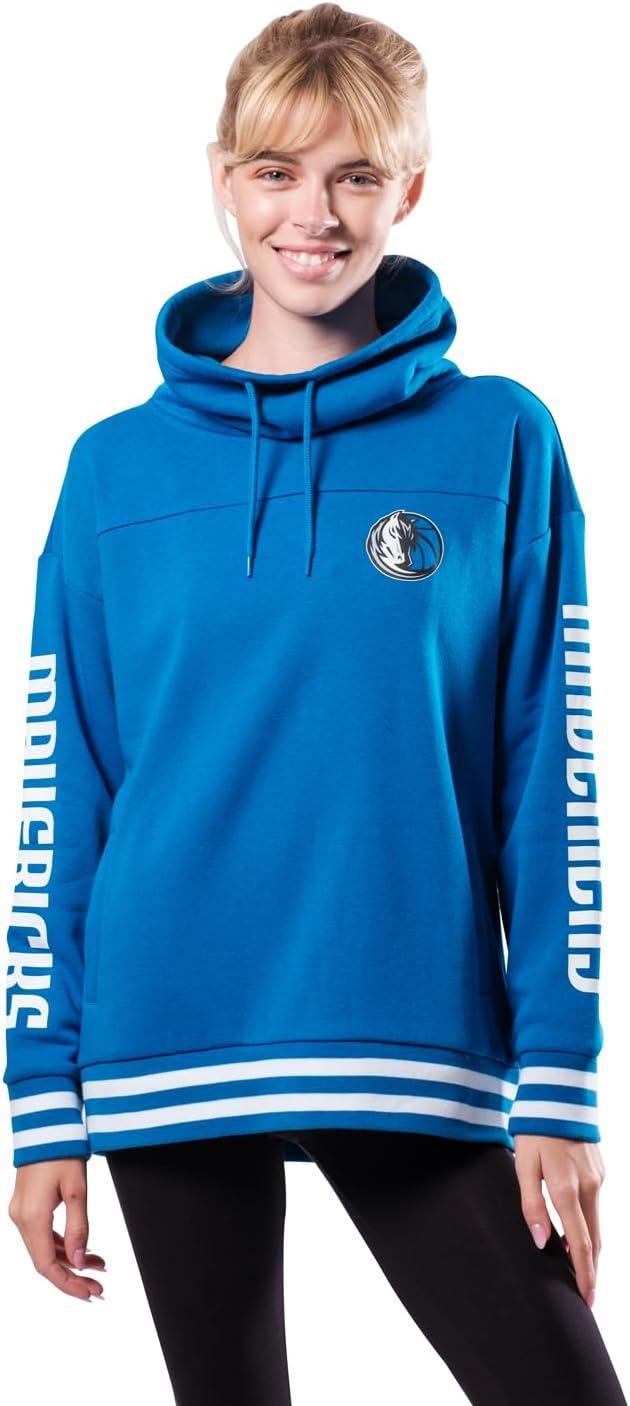 imageUltra Game Womens NBA Official Fleece Hoodie Pullover Sweatshirt Funnel NeckTeam Color