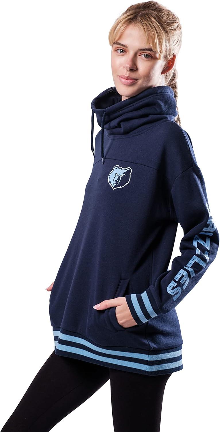 imageUltra Game Womens NBA Official Fleece Hoodie Pullover Sweatshirt Funnel NeckTeam Color