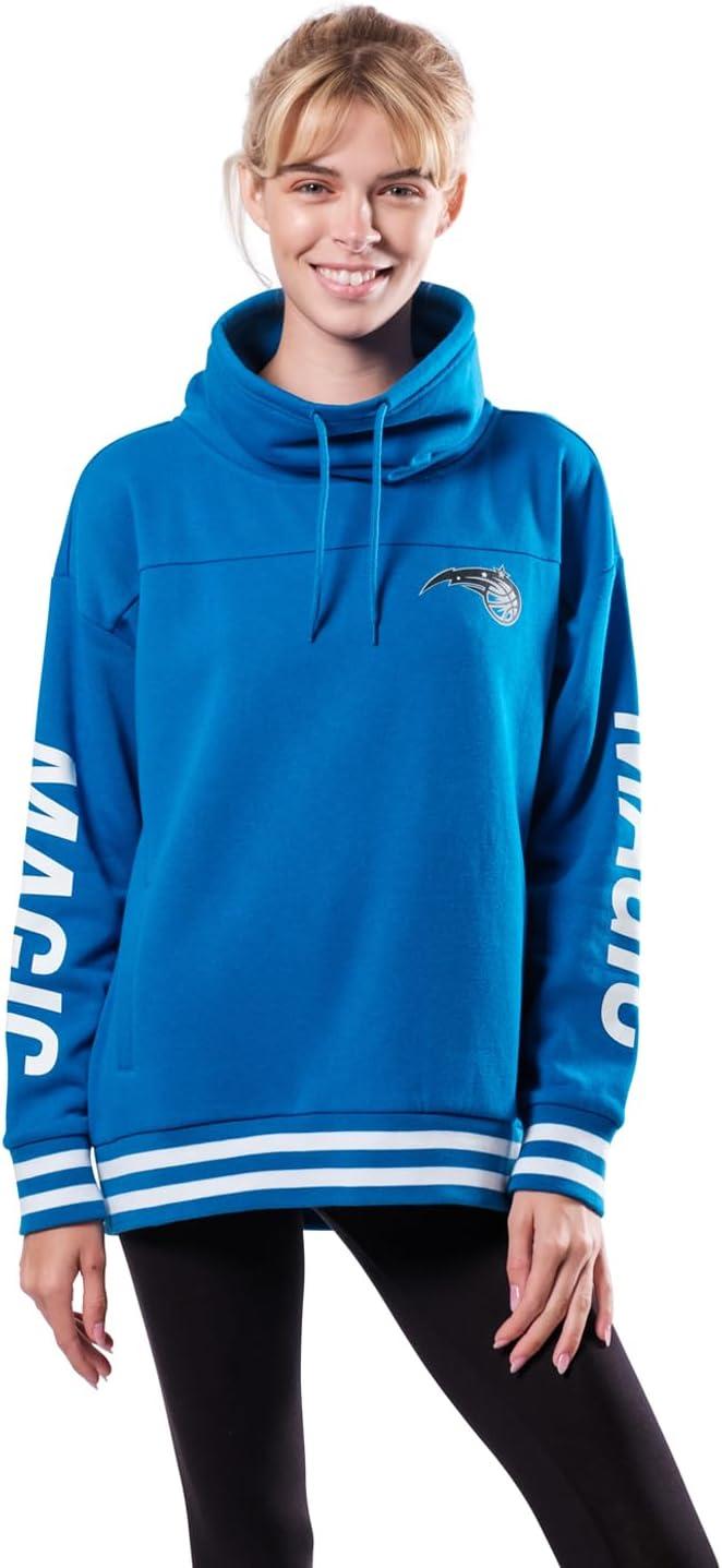imageUltra Game Womens NBA Official Fleece Hoodie Pullover Sweatshirt Funnel NeckTeam Color