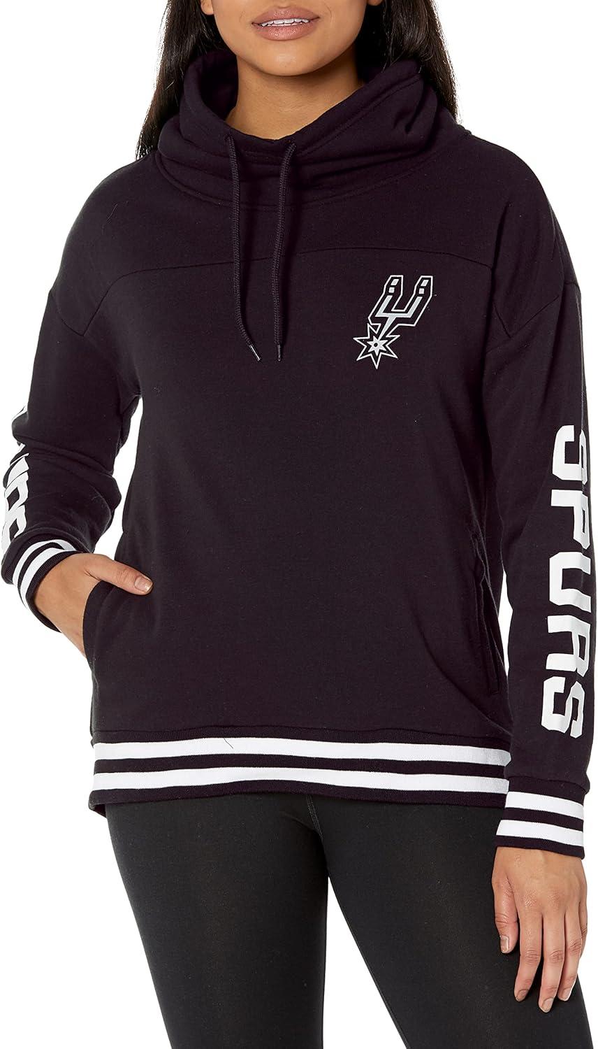 imageUltra Game Womens NBA Official Fleece Hoodie Pullover Sweatshirt Funnel NeckTeam Color