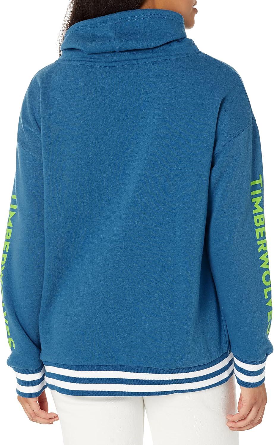 imageUltra Game Womens NBA Official Fleece Hoodie Pullover Sweatshirt Funnel NeckTeam Color